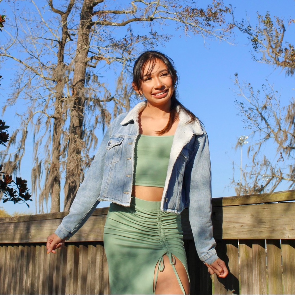 Denim Cropped Jacket